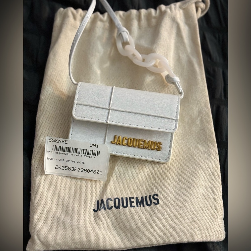 JACQUEMUS le riviera leather crossbody bag